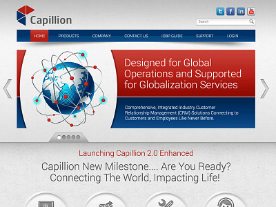 Capilion Company Design company company website photoshop responsive design web design webpage