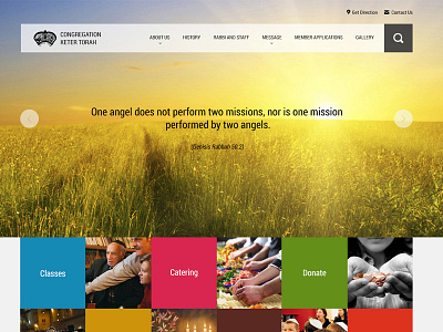 Congreration Keter Torah church congregation ministry photoshop responsive design web design
