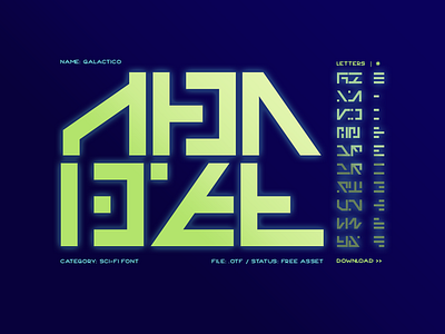 Galactico Sci-fi Font