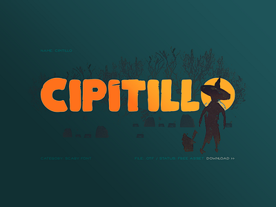 Cipitillo Scary Font branding font font design illustration type design typography