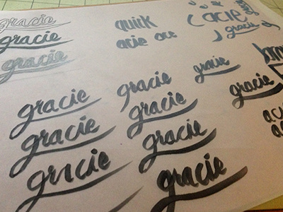 Gracie lettering