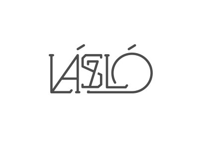 LASZLO lettering logo