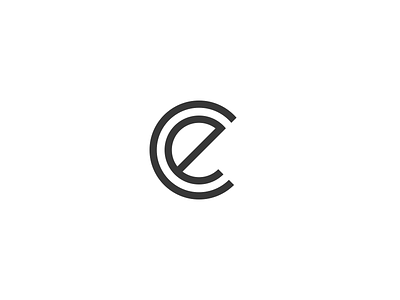 C.E. Monogram Logo art deco logo monogram