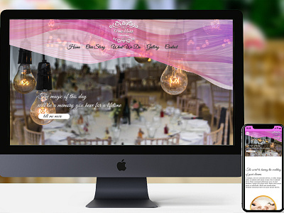 Wedding Planner Website Mock Up branding design design agency logo mock up web website wedding weddingplanner weddingplanning