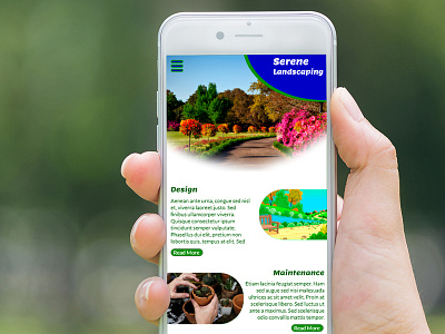Landscaping Company branding design design agency landscape landscape design landscaper logo mock up web website