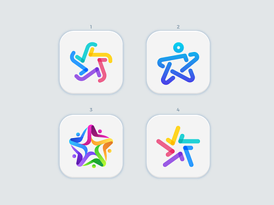 Iconicbot App Icon Options app design exploration icon iconicbot illustrations logo options studiotale video