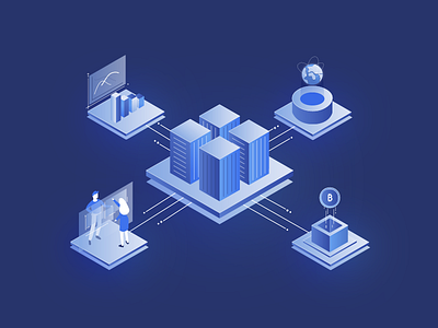 Project - Uprets block chain company design exaplainer illustrations isometric production real estate studiotale uprets video