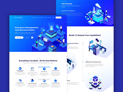 Web Page 😃 2d animation assurekit blog design explainer flat flat design gif icons illustration landing design landingpage layout page production studiotale video web website