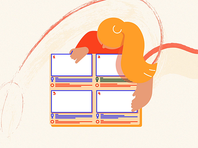 Storyboard 🙂 2d adobe animation blog character design designs dribble explainer flat gif illustration motion motiongraphics orange production storyboard studiotale vector video