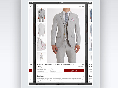 JackThreads iPad Product Details clothing ecommerce ios ios7 ipad menswear product product details universal