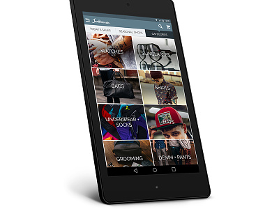 JackThreads Material Design Concept android android l app ecommerce material material design nexus 7 shopping