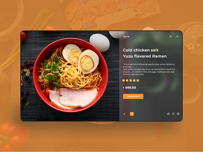 Food Restaurant Website UI android booking app branding gradient ios product design ui ui design user interface web design website design