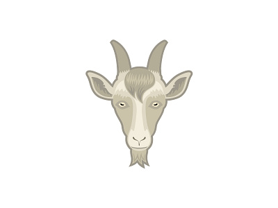 GOUT face goat illustration logo mark outsourcing venezuela