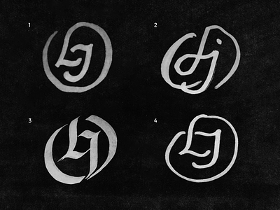 (WIP) OLJ letters logo monogram wip
