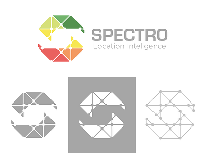 Rejected Concept for Spectro concept connection dots.lines intelligence logo negative network rejected space technology unused