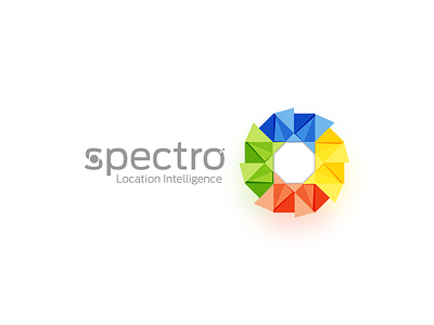 Spectro - Logo Proposal colors logo marketing octogon origami paper photoshop sales technology