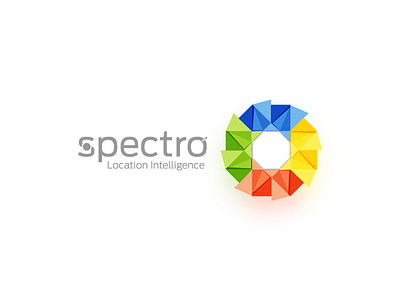 Spectro - Logo Proposal colors logo marketing octogon origami paper photoshop sales technology