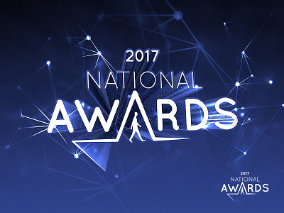 Logo for national awards aiesec awards blue cinema 4d event fresh logo national star