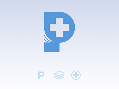 Medics Directory directory letter logo magazine medicine monogram p
