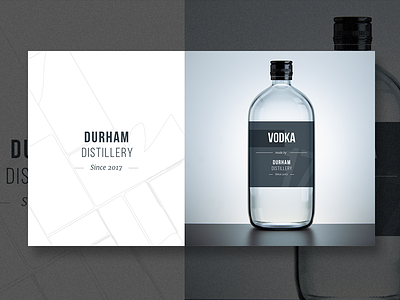 Durham Distillery - Exploration - Vodka alcohol bottle brand design exploration logo