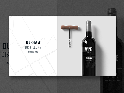 Durham Distillery - Exploration - Wine alcohol bottle brand design exploration logo wine