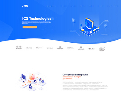 Website for IT company landing page ui ux web webdesign website