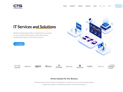 CTS - IT Services ui ux web webdesign