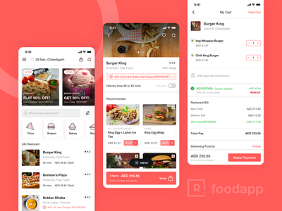 Food Ordering app Design