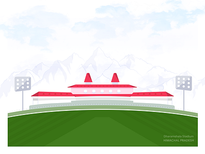 Cricket Stadium vector illustration design cricket design art graphicdesign stadium uidesign vectorart