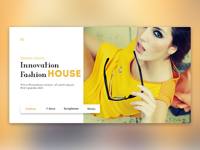 Fashion House design fashion ui web woman