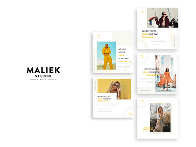 Fashion Social Media Templates ads campaign campaign design cashier emoji feed help instagram knowledge pattern post product promotion social typography webinar