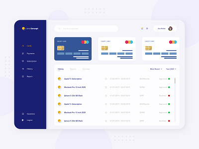 Dashboard Financial Concept | UI Design app design ui uiux uiuxdesign ux web webdesign webdevelopment website