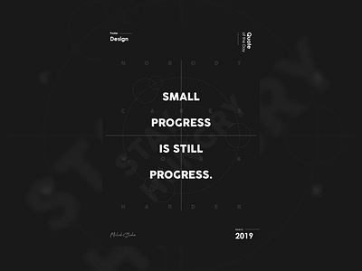 Small Progress is Still Progress branding design illustration poster poster design typography