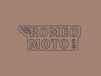 Romeo Moto hand moto neon r sign type