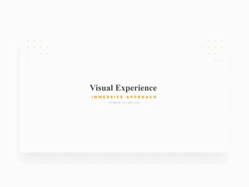 Immersive approach animation design experience immersive impact opener shock shockwave ux ui visual wave