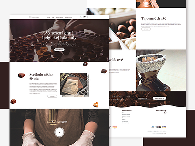 Chocolaterie webdesign chocolaterie delicious ui ux webdesign