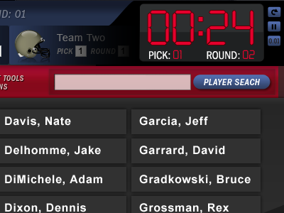 Draft Me sports tv ui