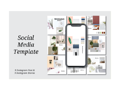 Minimalsm Instagram Post & Stories Template