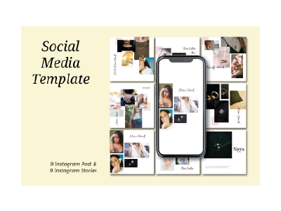 Siera Moodboard - Instagram Post And Stories instagram instagramposting instagramstories instagramtemplates jewelry jewelrytemplates ppt socialmedia socialmediatemplates template templates