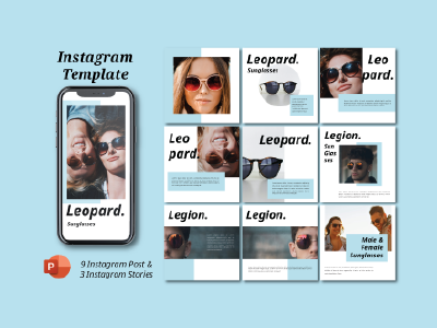 LEOPARD // Carousel Instagram Template