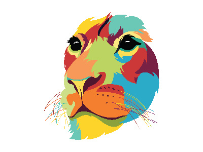 Lion ColorFull animal animal pet animal art illustration lion lion head lion logo vector artwork