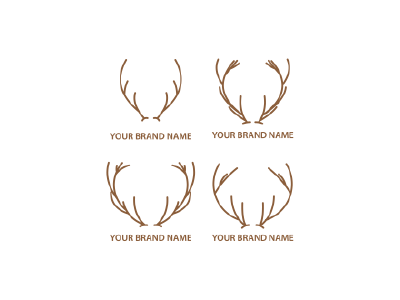 Deer Horn Logo Template branding company companyname corpratelogo deer illustration deer logo design horn illustration logo logo design logoawesome logoforsale logomaker logospesialist logotemplate nirmalagraphics templatelogo vector