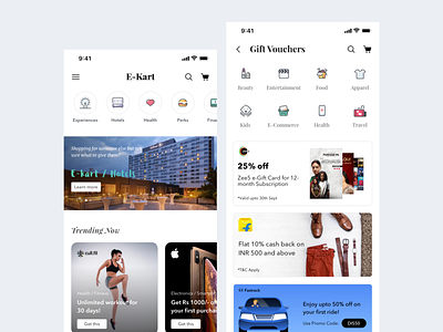 E-commerce App design reward