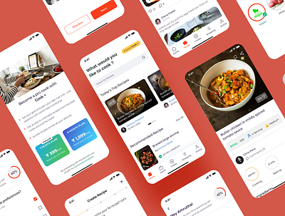 Recipes App app design application cooking app design recipe app web