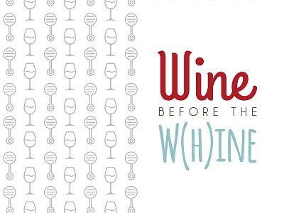 Baby Shower Invite :: Wine before the W(h)ine
