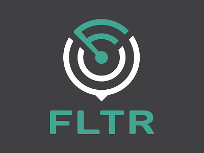 FLTR // Logo brand flat flitter fltr icon identity logo meltmedia radar wordmark