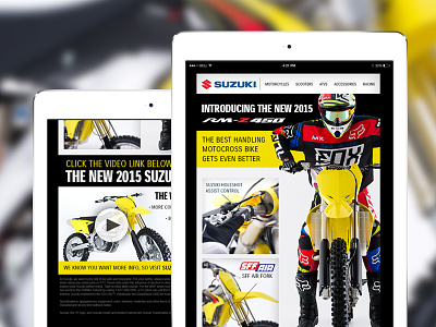 The New 2015 Suzuki RM-Z450 // Email dirt bike email email marketing ipad motorcross motorcycles off road suzuki