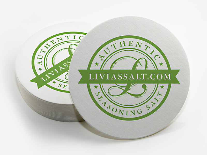 Livia's Seasoning Salt // Coasters by Will Mejia on Dribbble