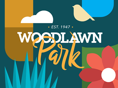 Woodlawn Park Neighborhood Mural Design & Paint
