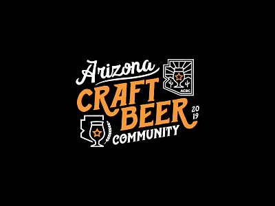 Arizona Craft Beer Community Vintage Inspired Logos